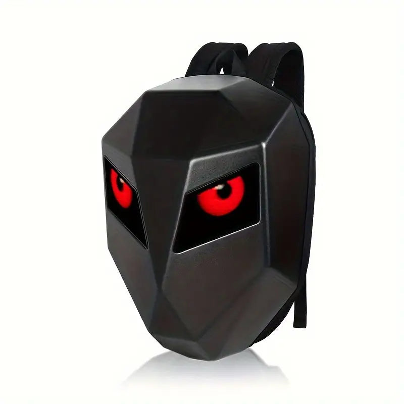 Zaino con occhi led moto nero
